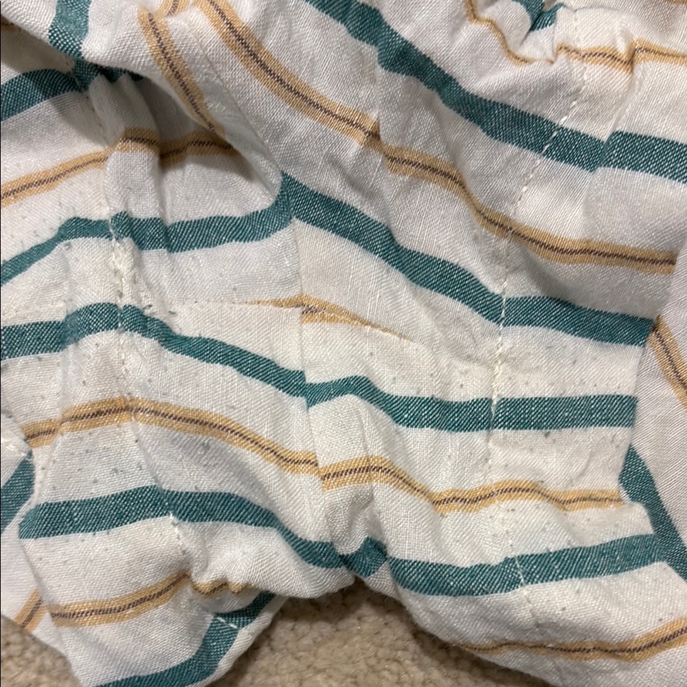 Madewell White, Green and Yellow Shorts with Pockets - Picture 4 of 4